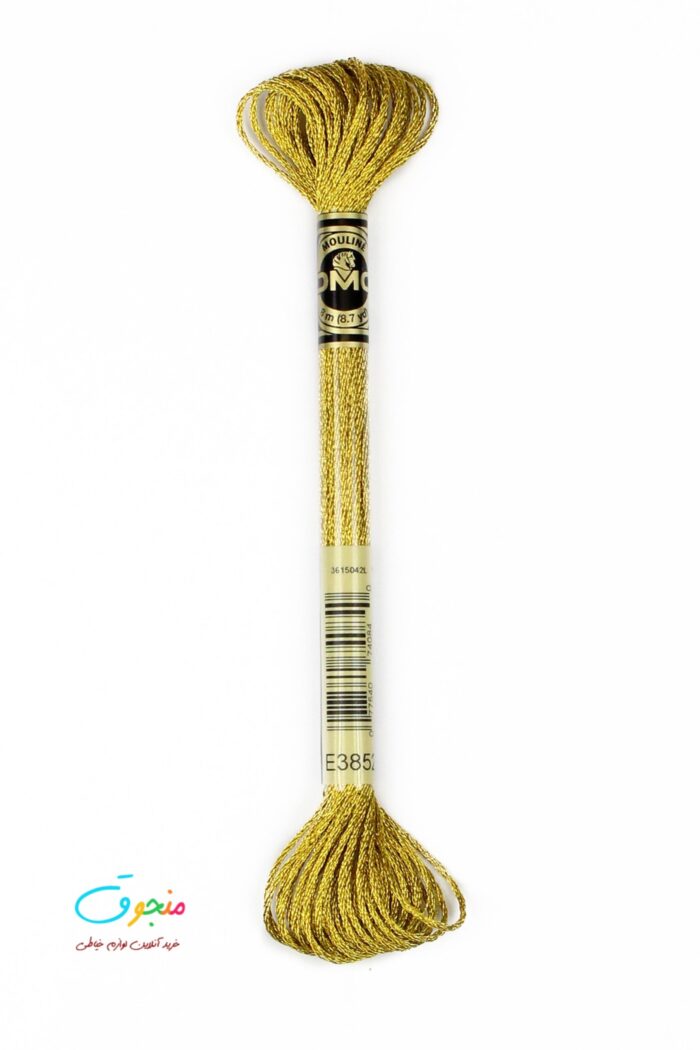 نخ دمسه زری متالیک کد E3852