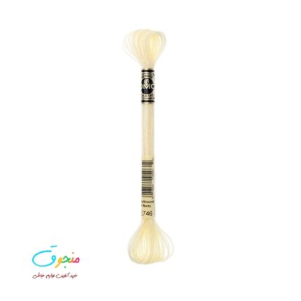 نخ دمسه زری متالیک کد E746